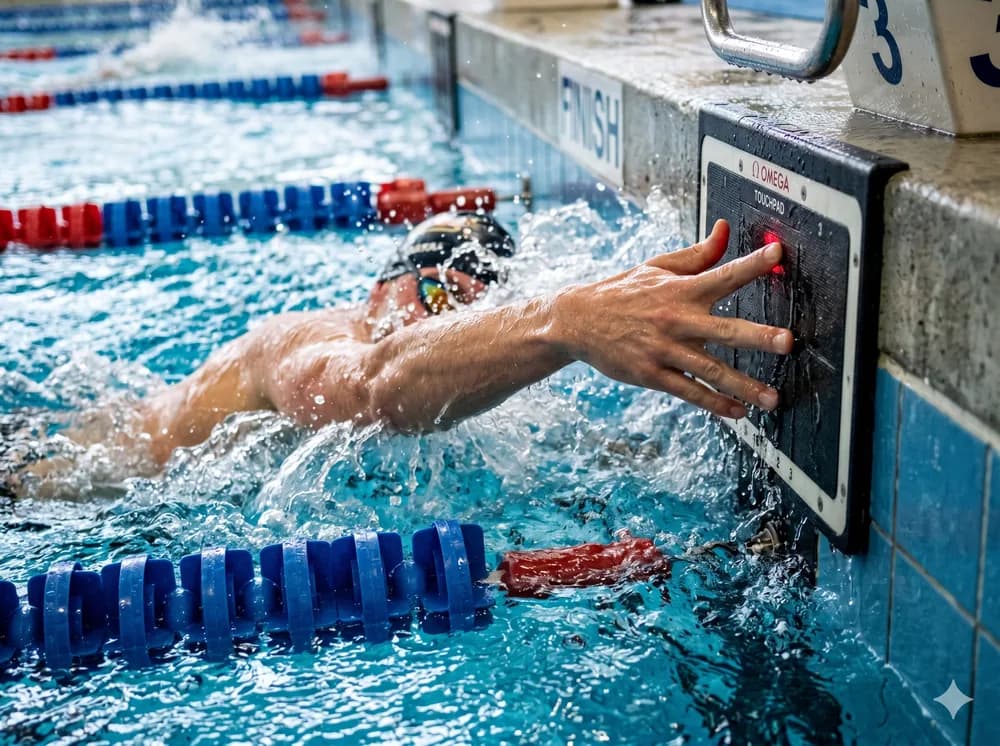 Visual comparison between a swimmer's personal best and their season best time